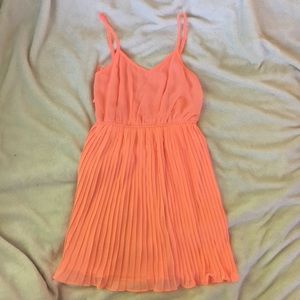 Coral Chiffon Dress